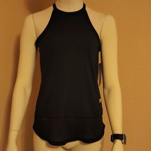 Black top , under armour , size xs